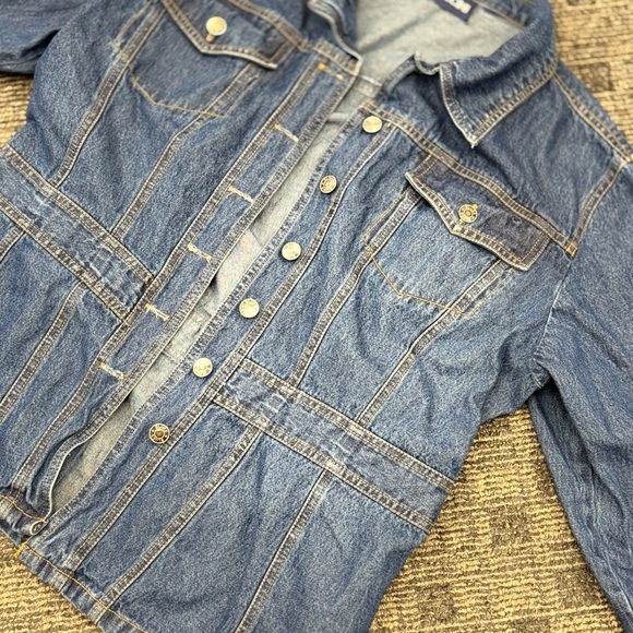 Baccini Dark Blue Denim Jacket - Picture 10 of 15